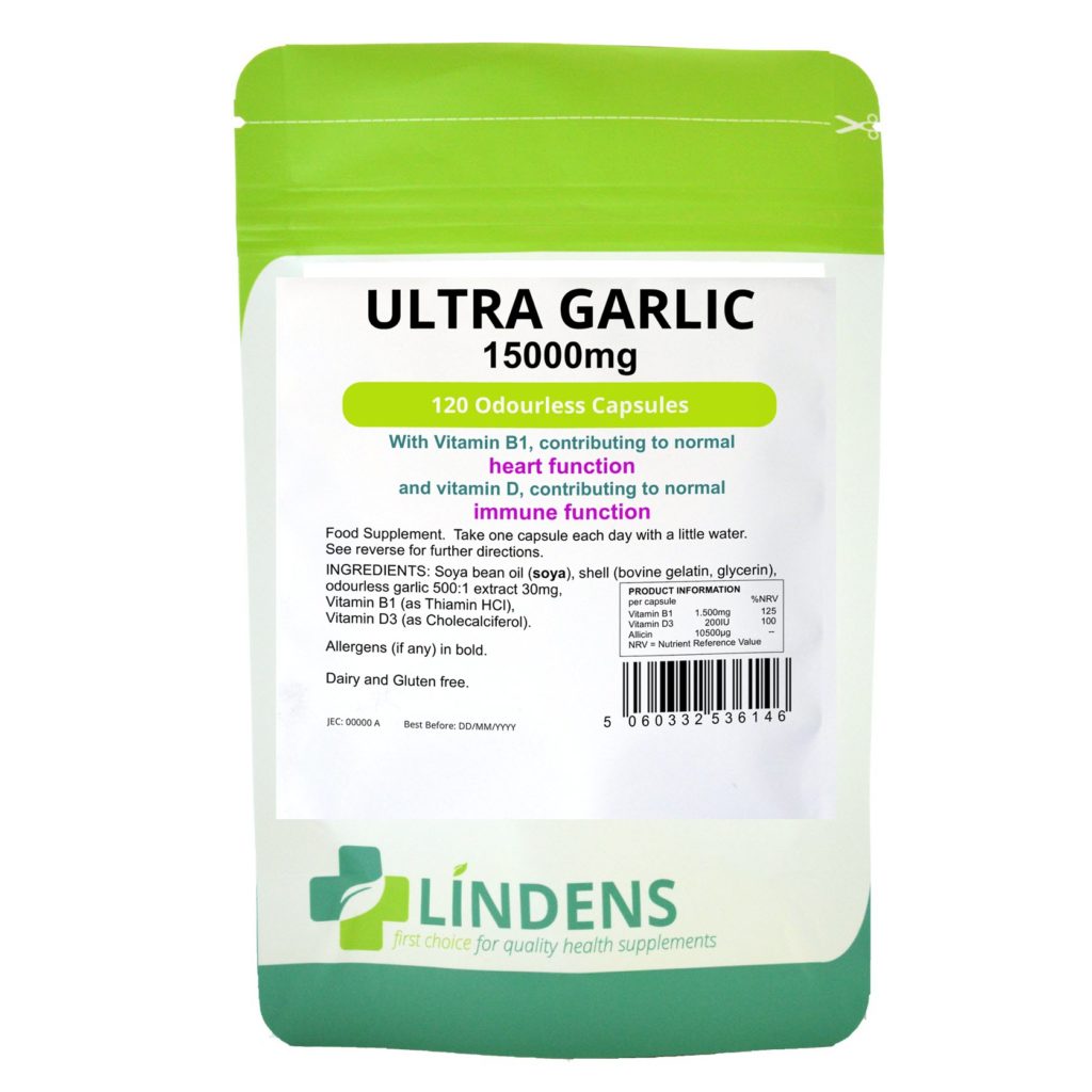 Ultra Garlic 15,000mg Capsules Zoom Health UK