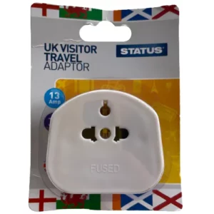 UK Visitor Travel Plug Adaptor